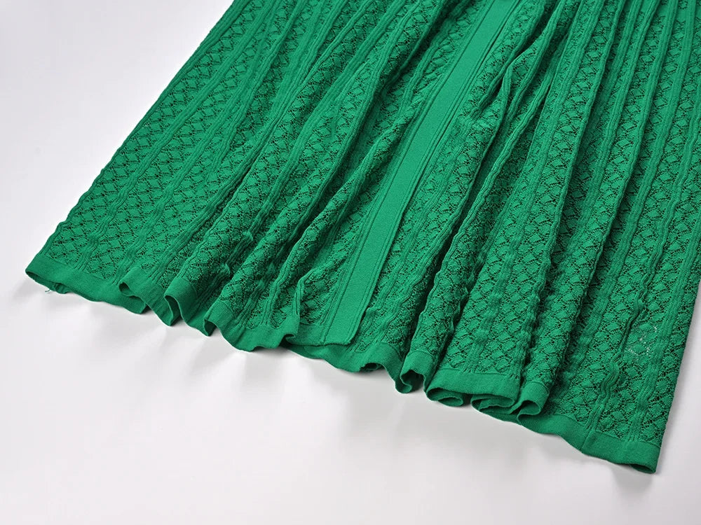Lyra Knit Button Midi Dress
