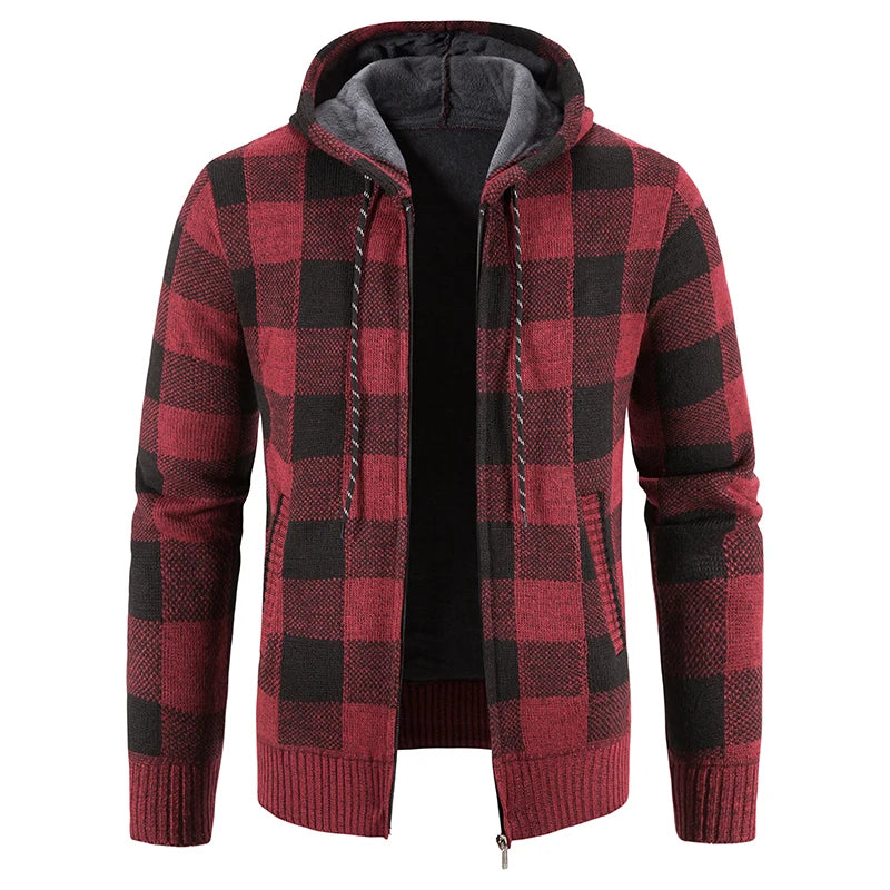 Bastian Plaid Hooded Jacket