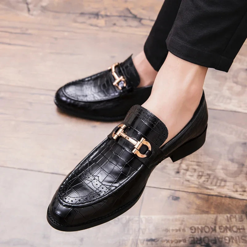 Paulino Patent Buckle Loafers