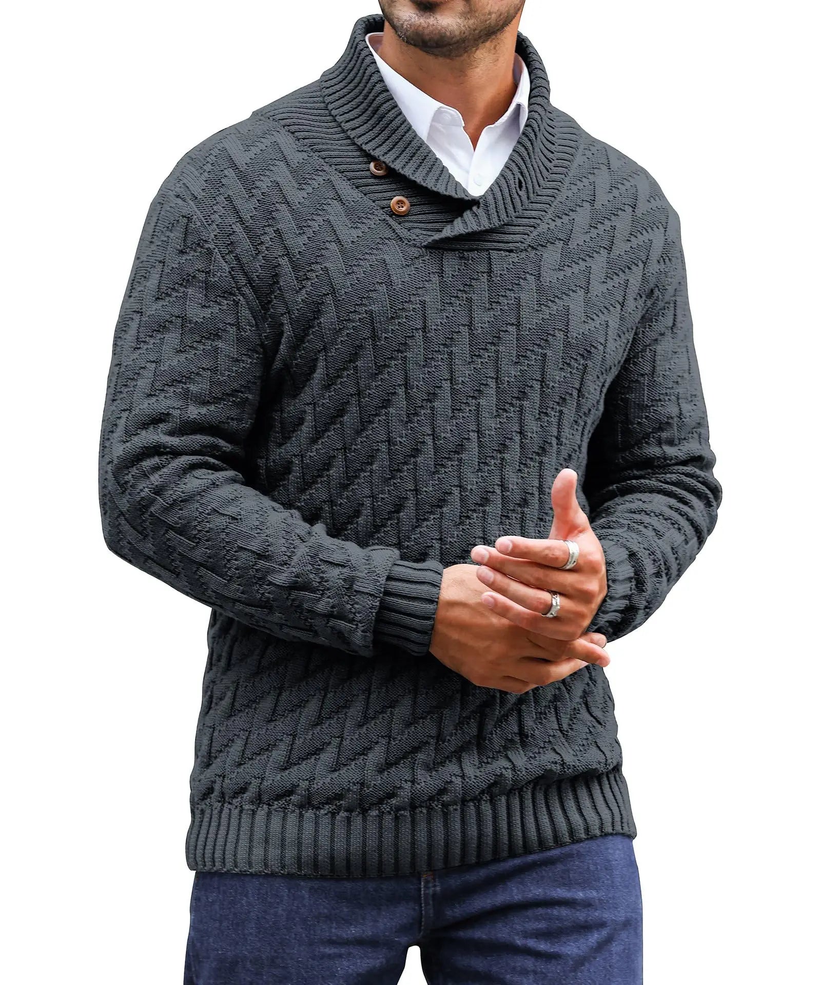 Rowan Shawl-Collar Sweater