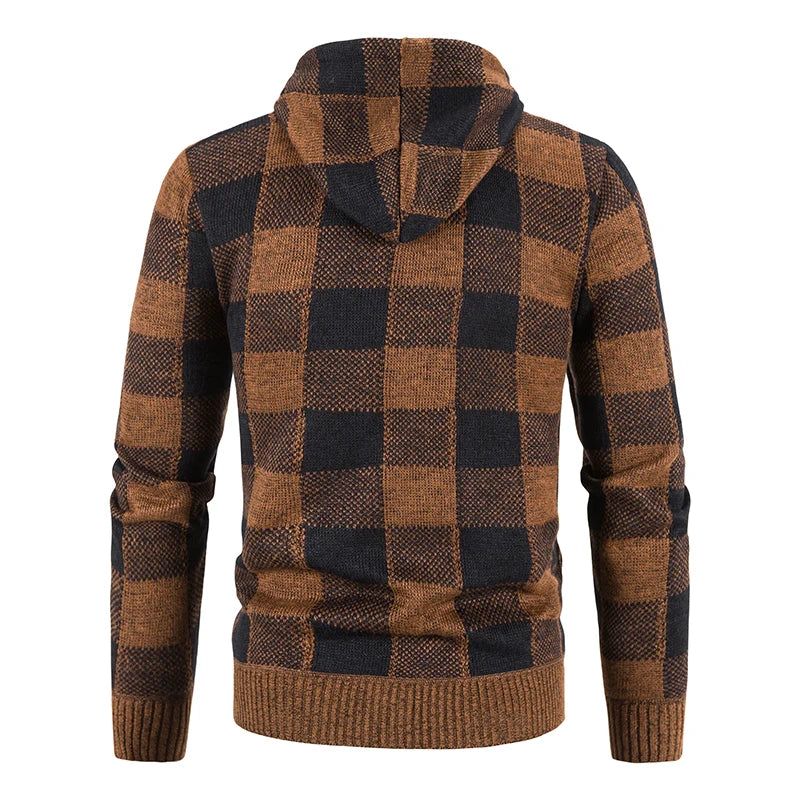 Bastian Plaid Hooded Jacket