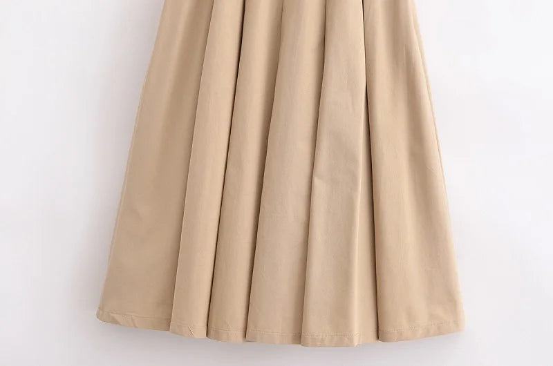 Selene Pleated Midi Dress