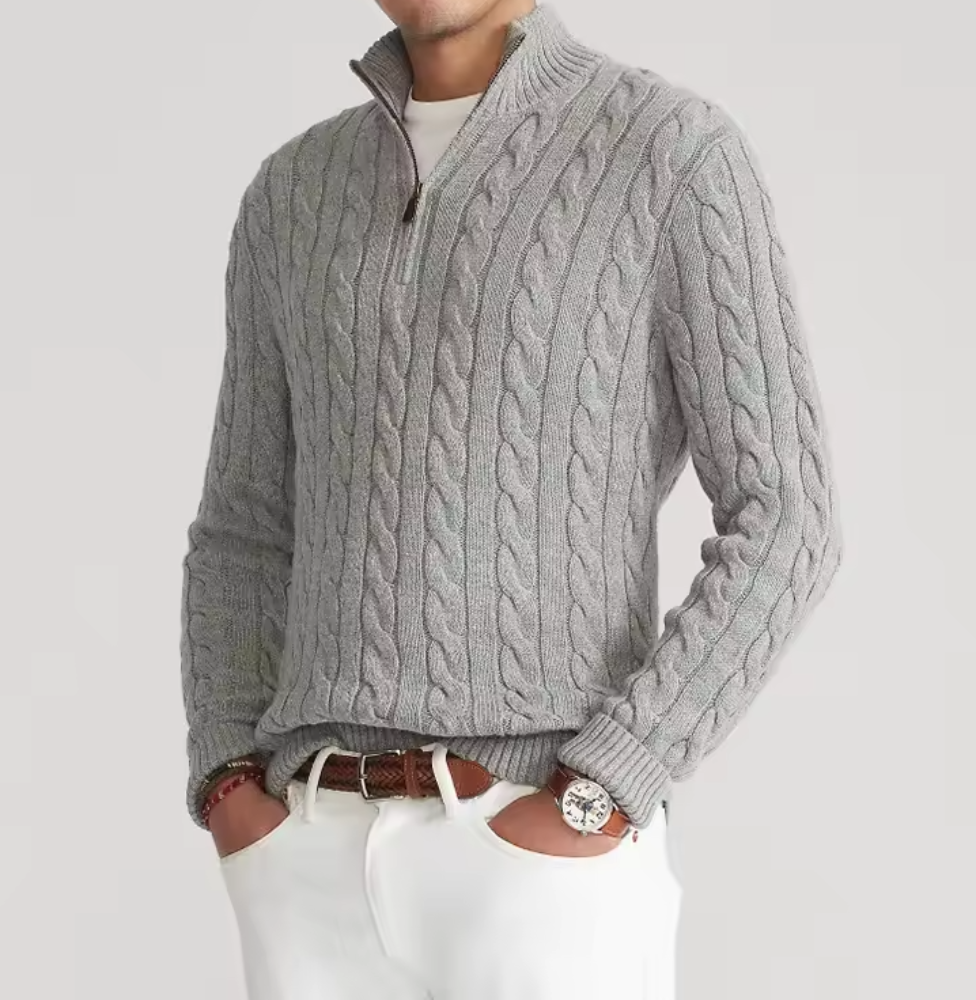 Cassian Knitted Cotton Sweater