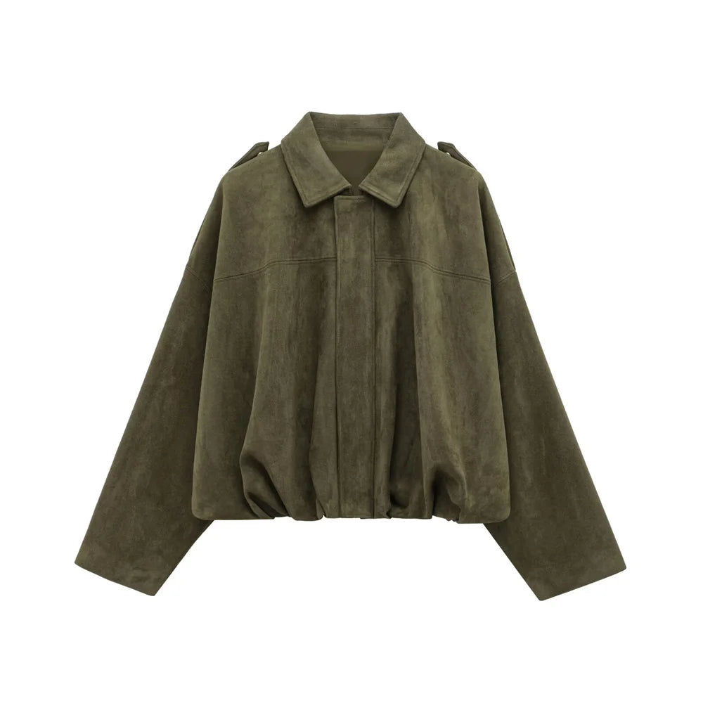 Mara Suede Collar Jacket