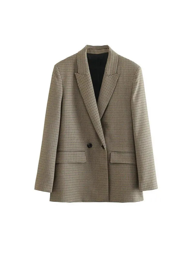 Serena Plaid Blazer Coat
