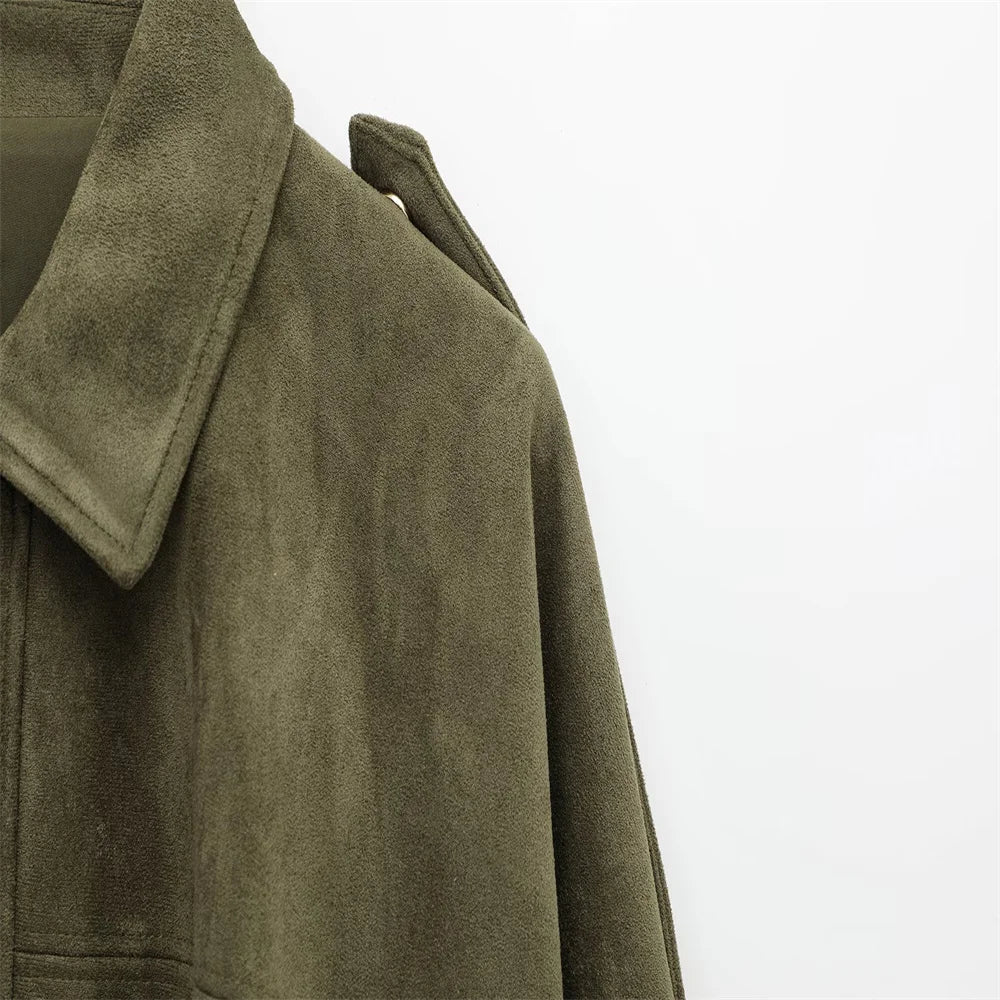 Mara Suede Collar Jacket