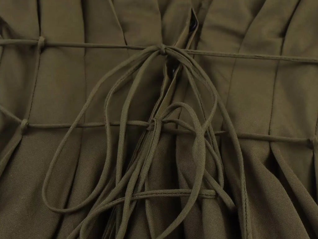 Aria Pleated Midi Dress