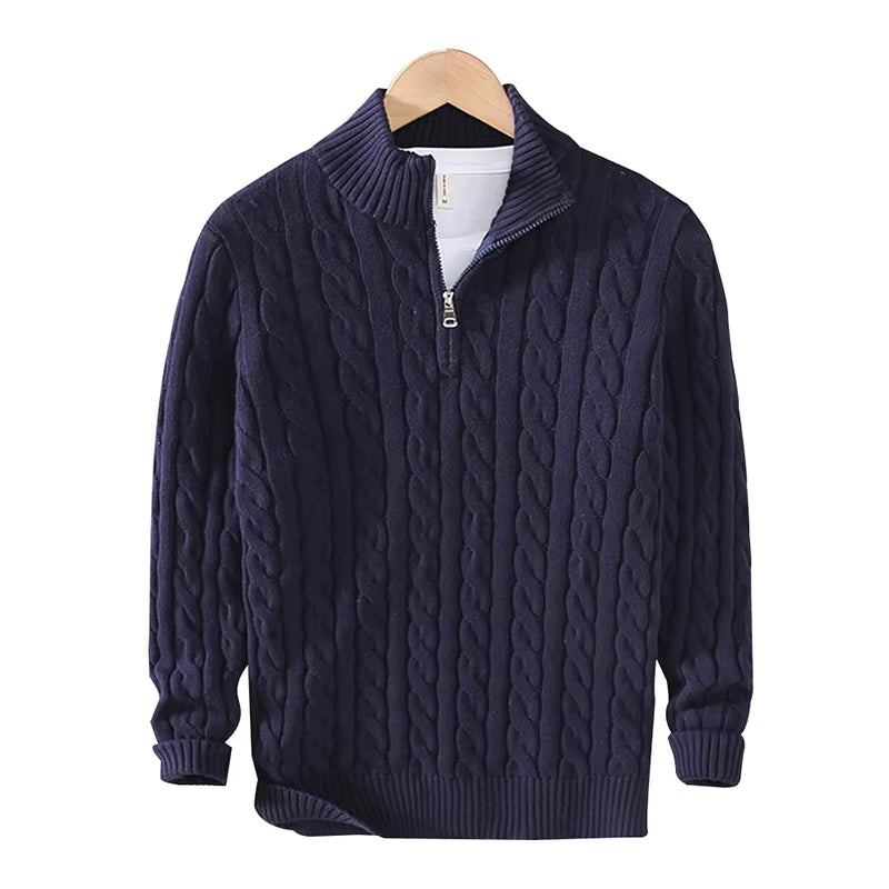 Cassian Knitted Cotton Sweater