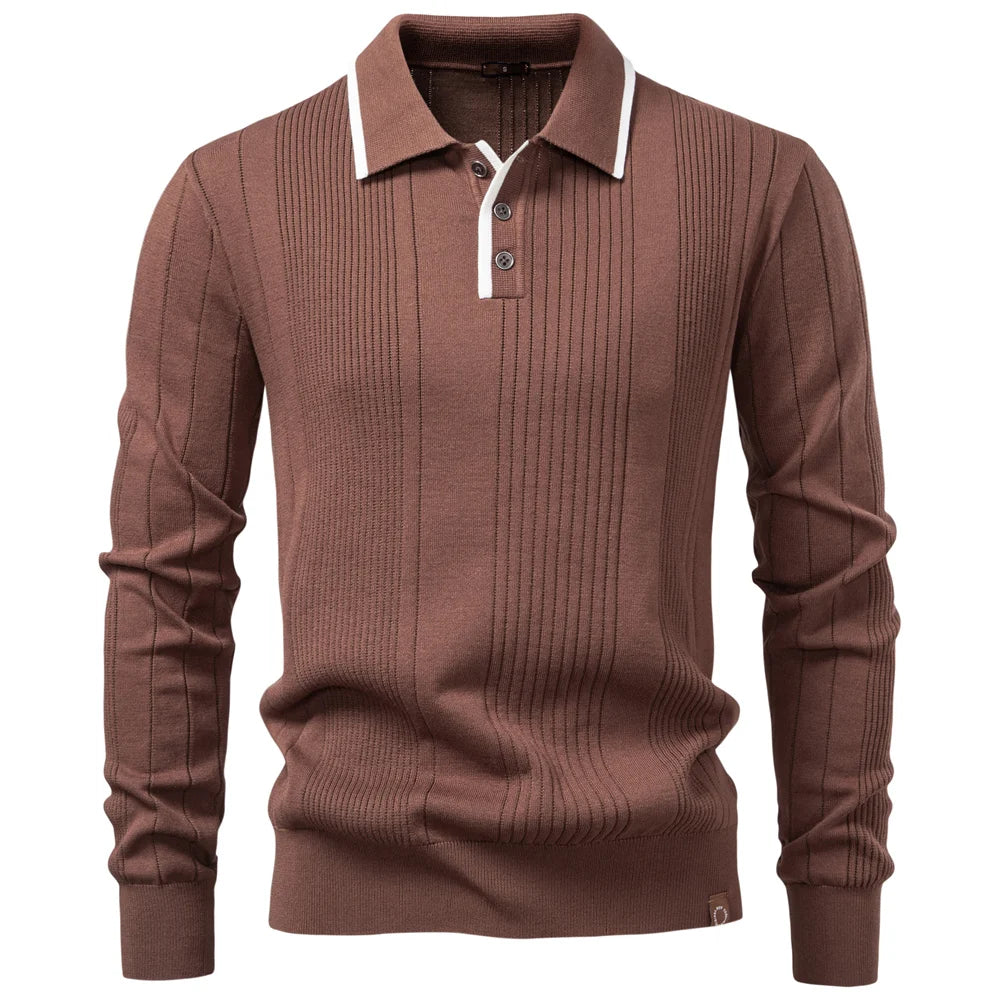 Adrian Textured Polo Knit