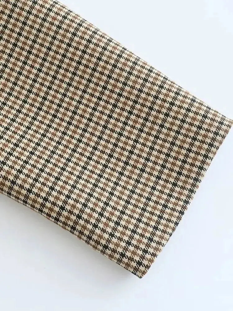 Serena Plaid Blazer Coat