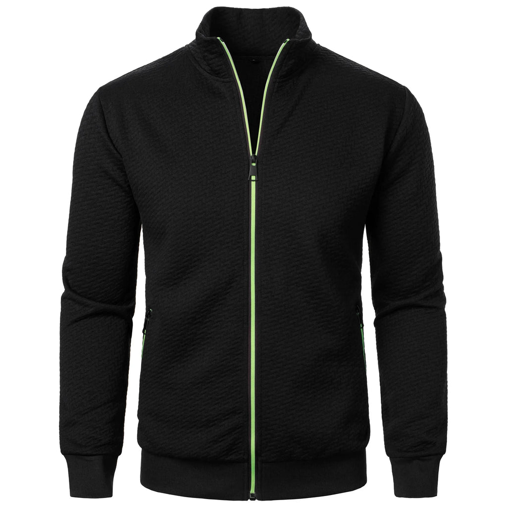 Elias Textured Zip Knit Jacket