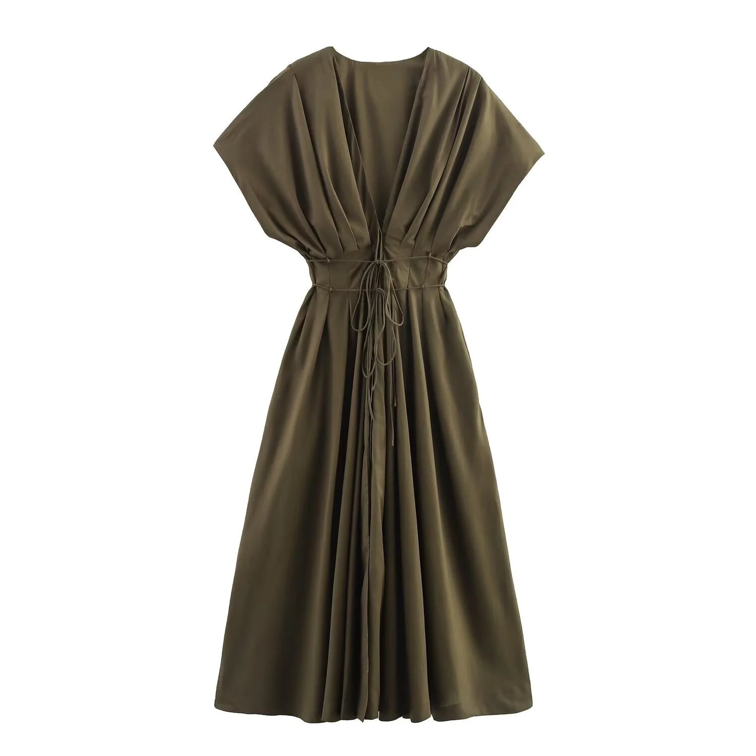 Aria Pleated Midi Dress