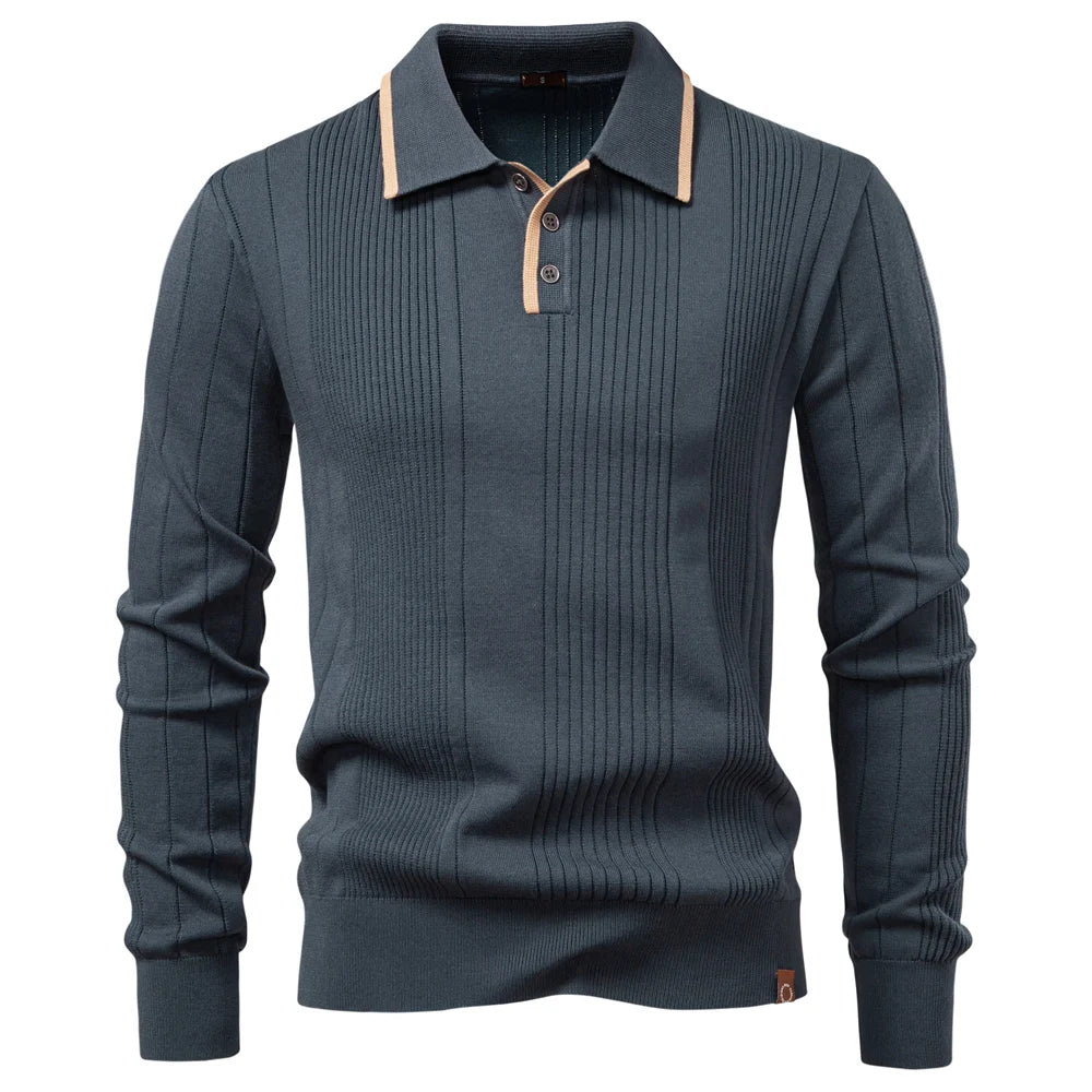 Adrian Textured Polo Knit