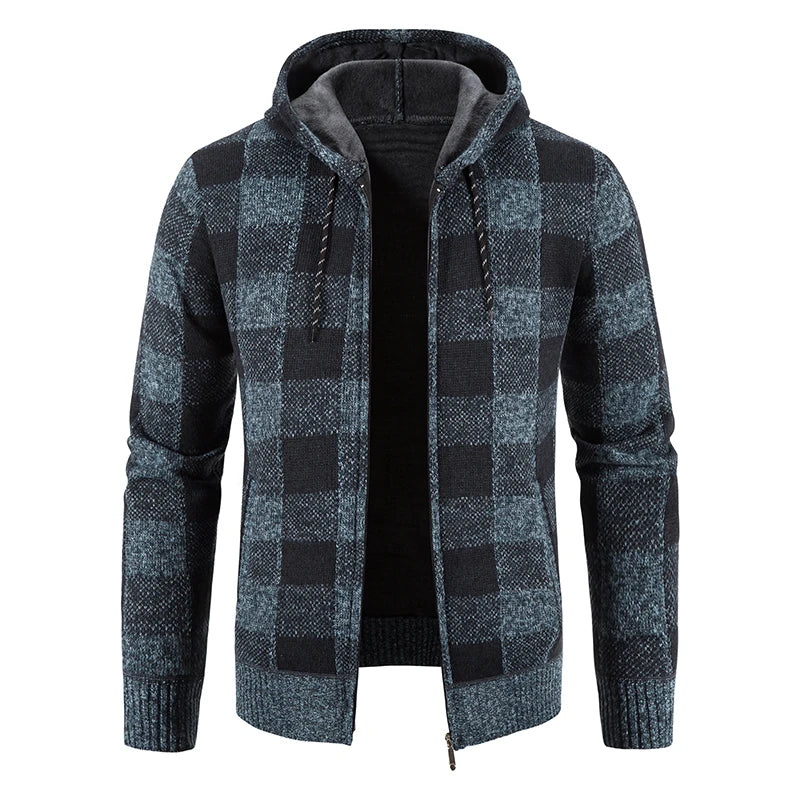 Bastian Plaid Hooded Jacket