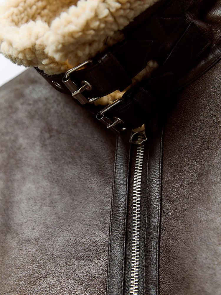 Luna Lamb Fur Coat