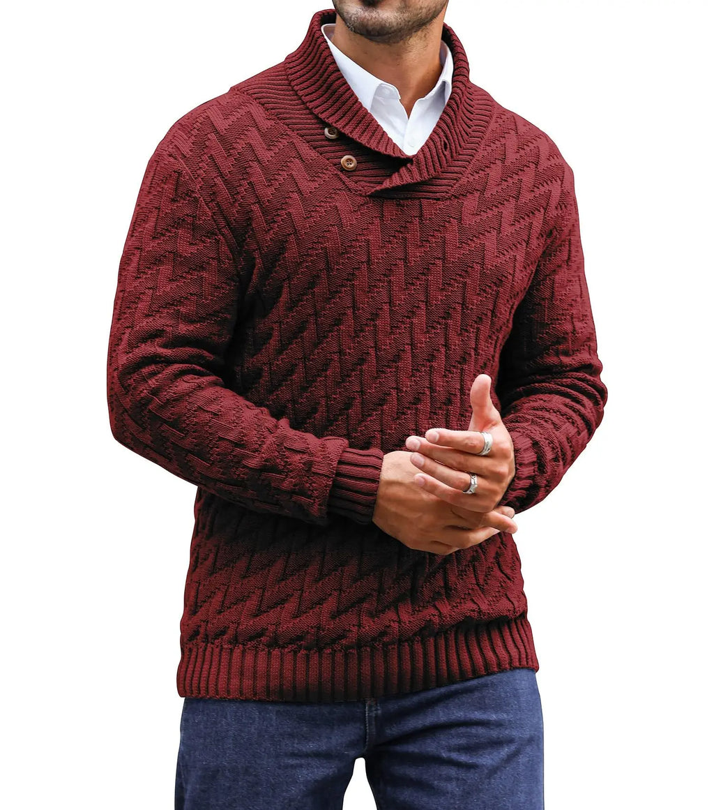 Rowan Shawl-Collar Sweater