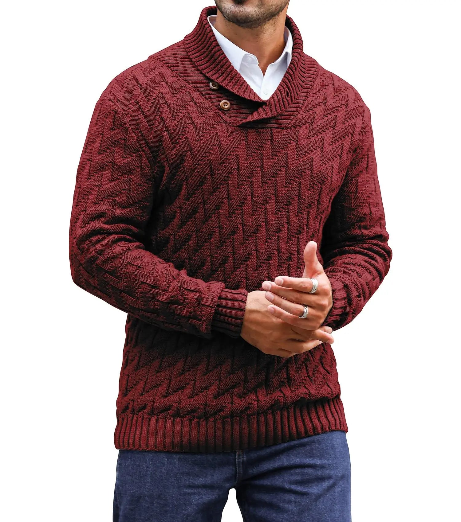 Rowan Shawl-Collar Sweater