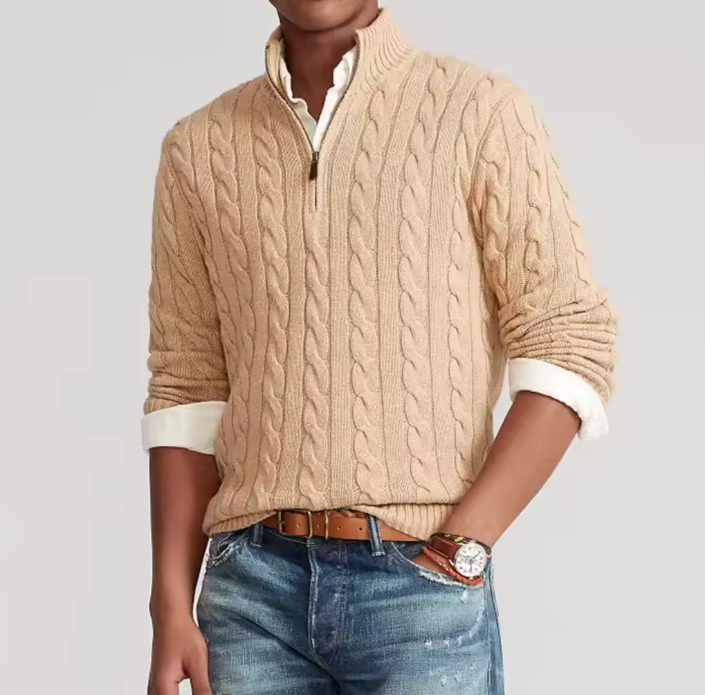 Cassian Knitted Cotton Sweater