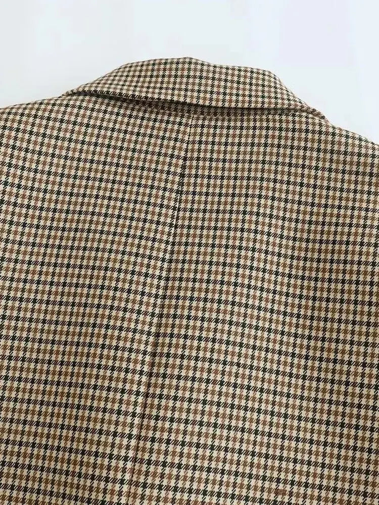 Serena Plaid Blazer Coat