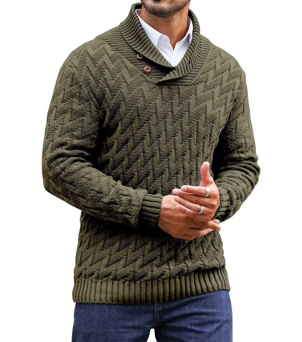 Rowan Shawl-Collar Sweater