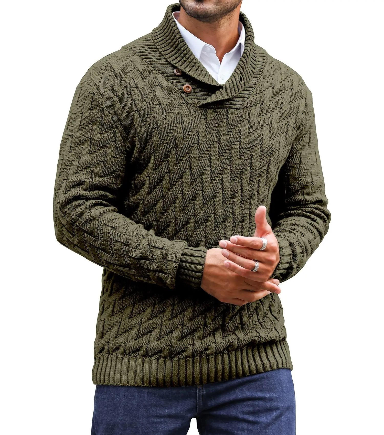 Rowan Shawl-Collar Sweater