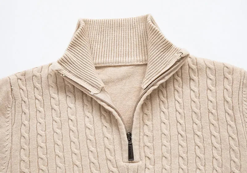 Luca Half-Zip Knit Sweater