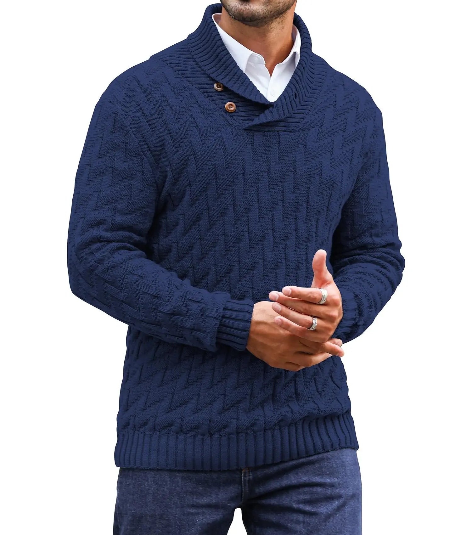 Rowan Shawl-Collar Sweater