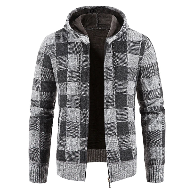 Bastian Plaid Hooded Jacket