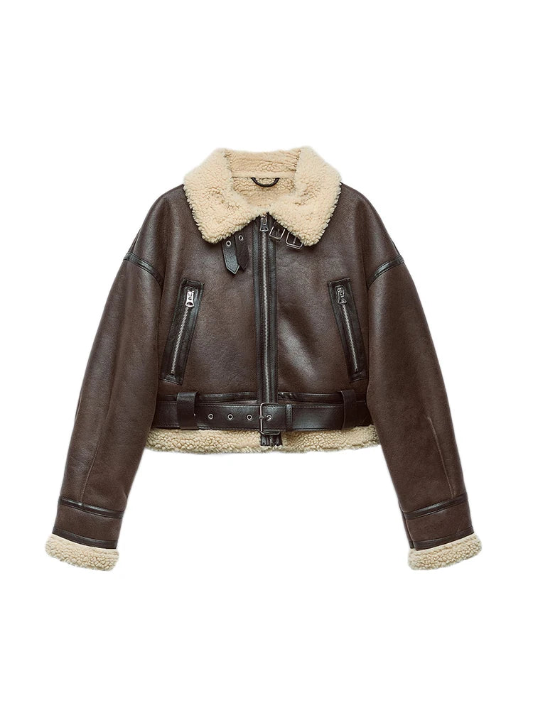 Luna Lamb Fur Coat