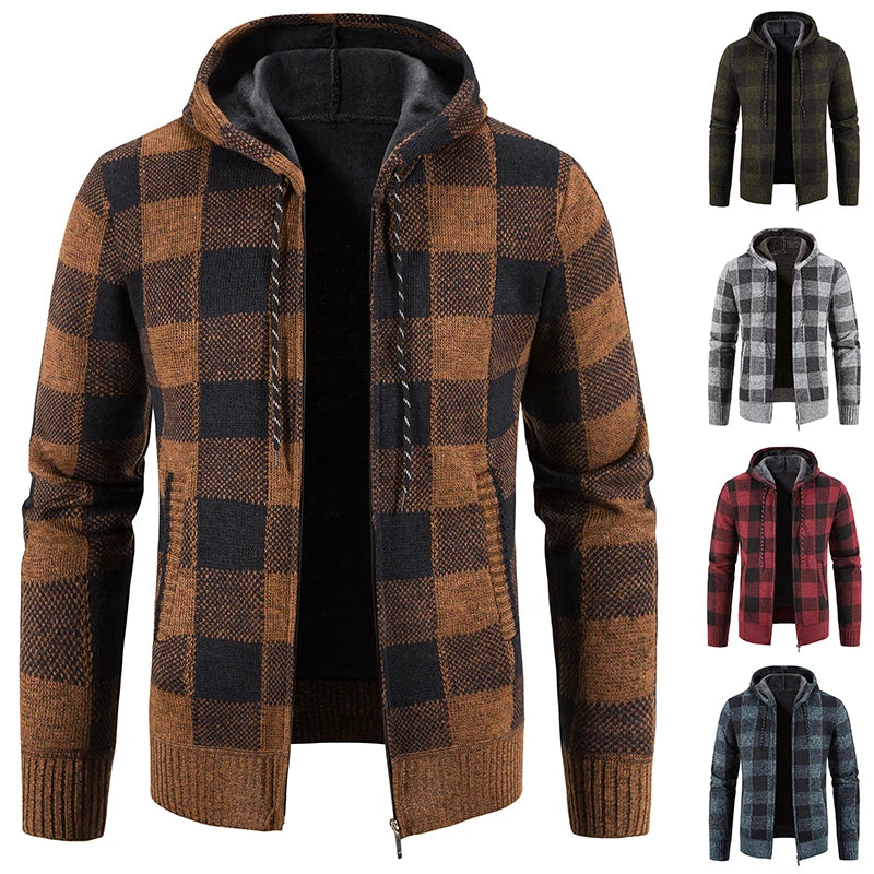 Bastian Plaid Hooded Jacket