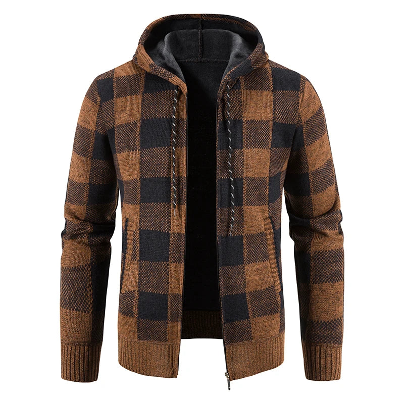 Bastian Plaid Hooded Jacket
