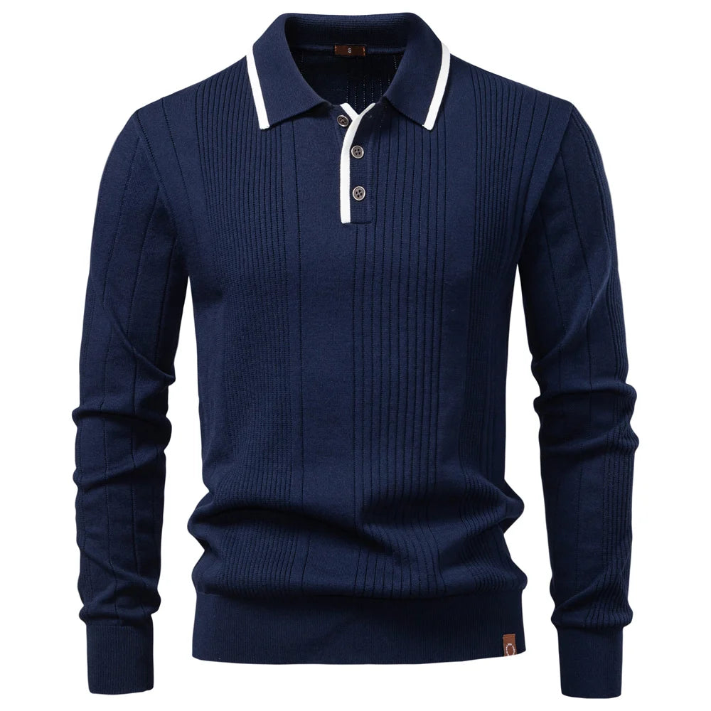 Adrian Textured Polo Knit
