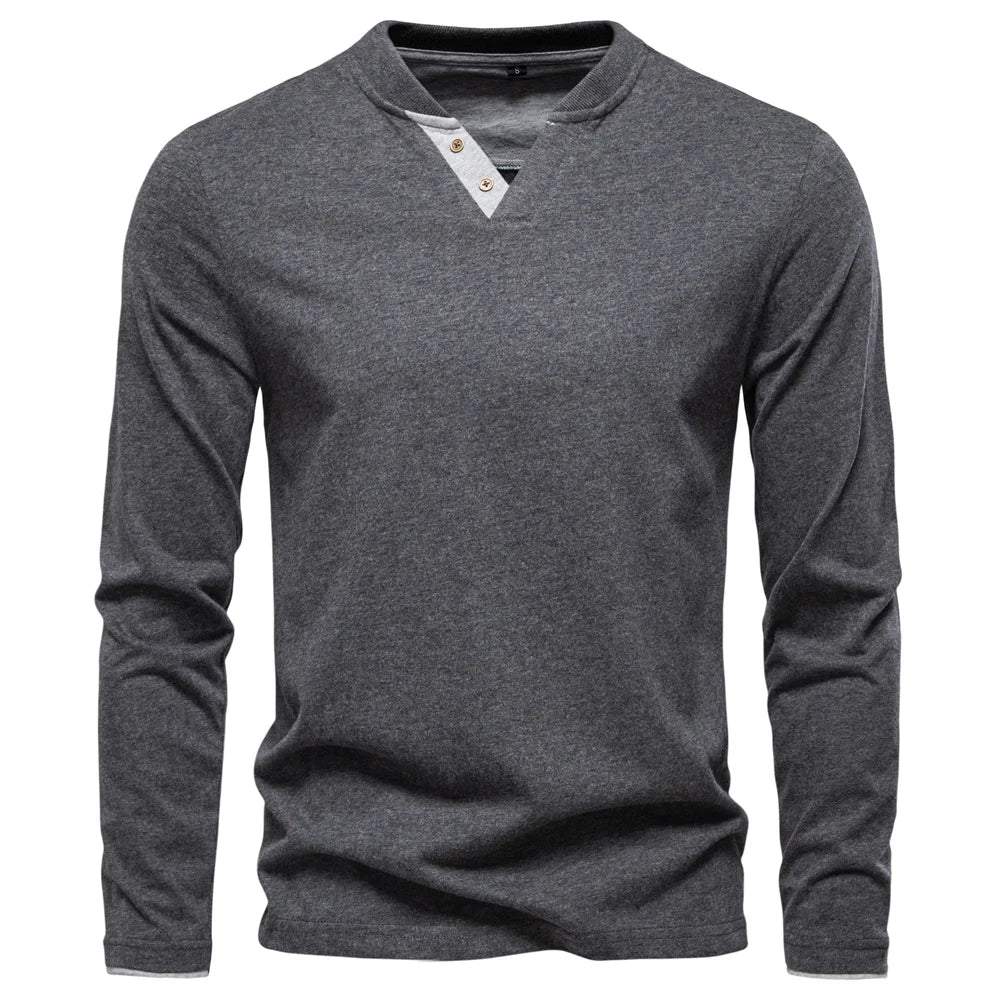 Marco Henley Cotton T-Shirt