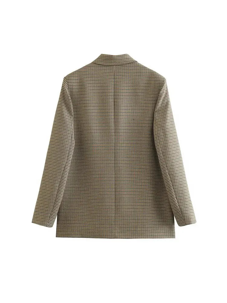 Serena Plaid Blazer Coat