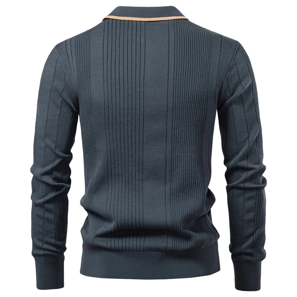 Adrian Textured Polo Knit