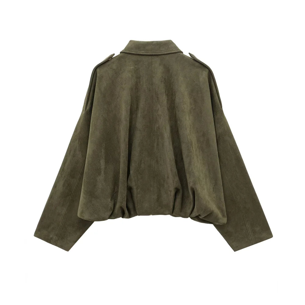 Mara Suede Collar Jacket