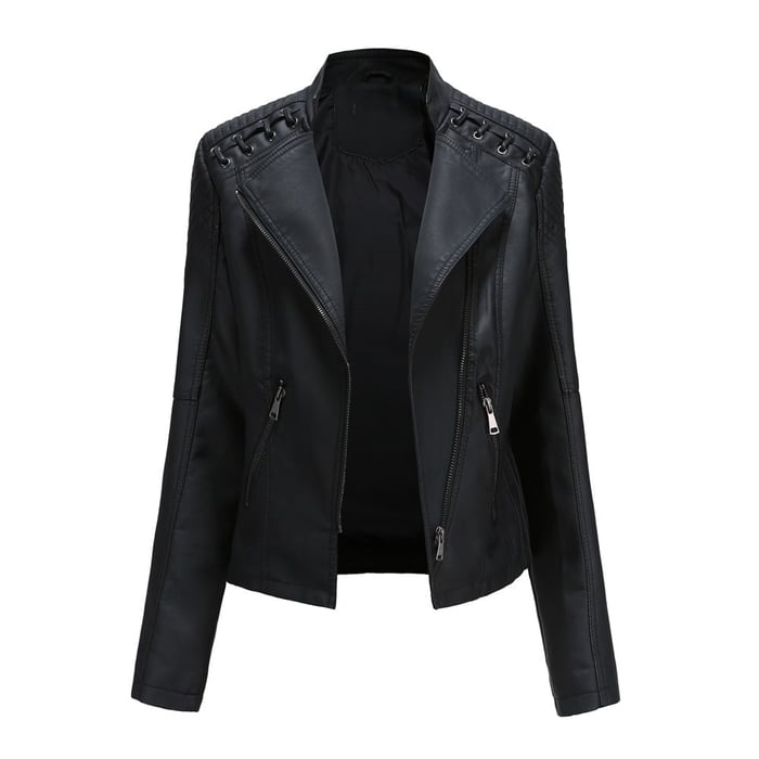 Sofia Blake Vegan Leather Jacket